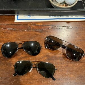 Ray Ban and Armani sunglasses